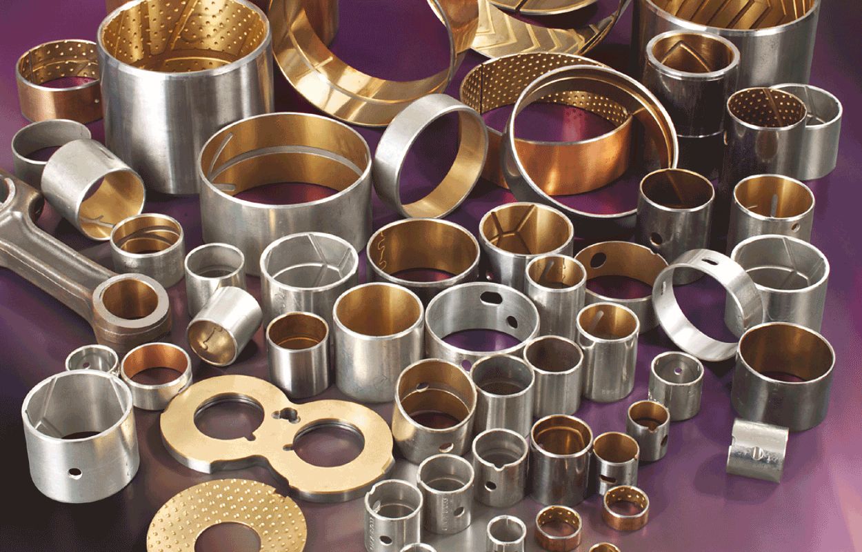 JF803 Wrapped Bronze Bimetal Bearings ISO 3547 DIN1494 Standard Type With V Oil Groove