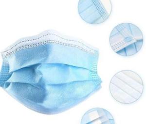 China Respiratory Adjustable Disposable 3 Ply Surgical Face Mask wholesale