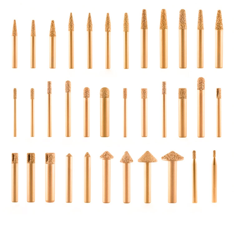 Stone Slab Milling Cutter Electroplated Engraving Bit with Diamond and Diamond Powder