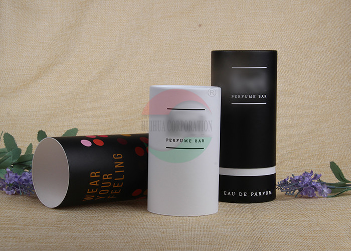Gift Custom Rigid Cardboard Paper Tube Packaging With Matt / Spot UV FDA