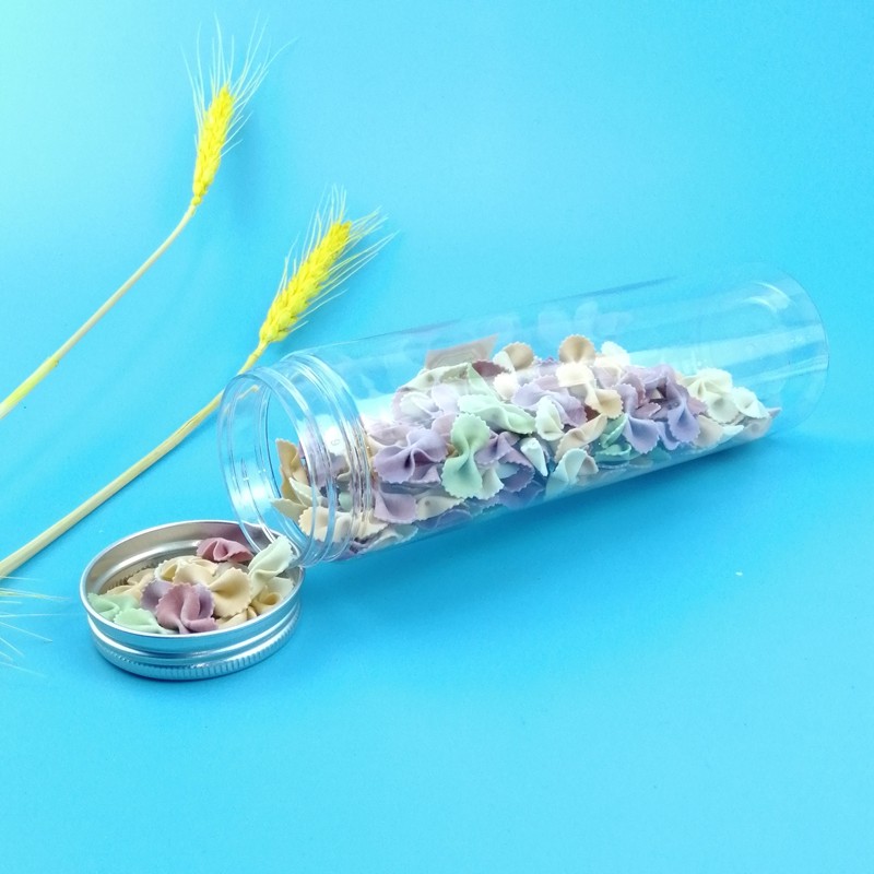 Clear 180mm 370ml PET Sealed Plastic Food Cans With Lid