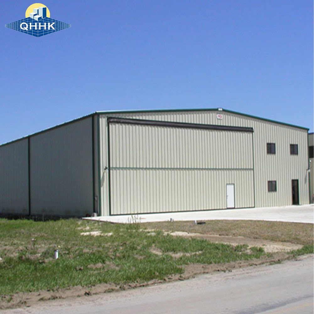 Customized Long Span Metal Structure Hangar With Lounge And Office Area