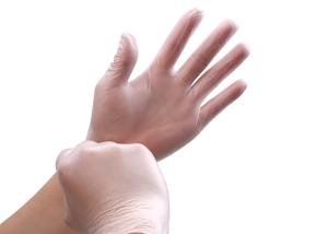China 240mm 11Mpa PVC Powder Free Latex Free Vinyl Gloves wholesale
