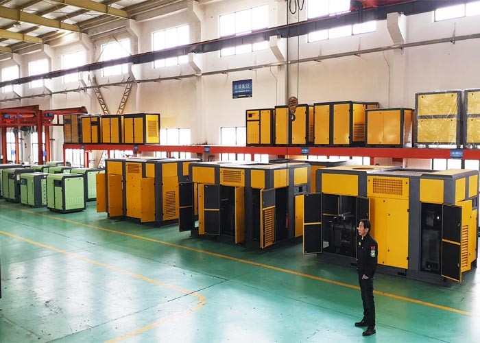 Electric AC Power Variable Frequency Drive Air Compressor Belt Drive