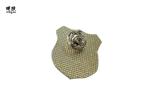 Soft Enamel Brass Lapel Pin Badges Silver Color Coating 20g Weight