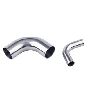 China Silver Casting Stainless Steel Mirror Finish Seamless Pipe Long Radius Weld 90 Degree Elbow wholesale