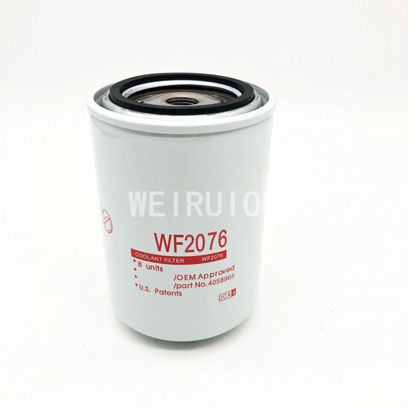 ISO9001 2kg Excavator Spin On Coolant Filter 4058965 WF2076