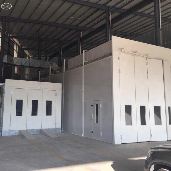 Internal Size 15000*5000*5000mm Spray Baking Booth for Truck/Bus Painting Requirements