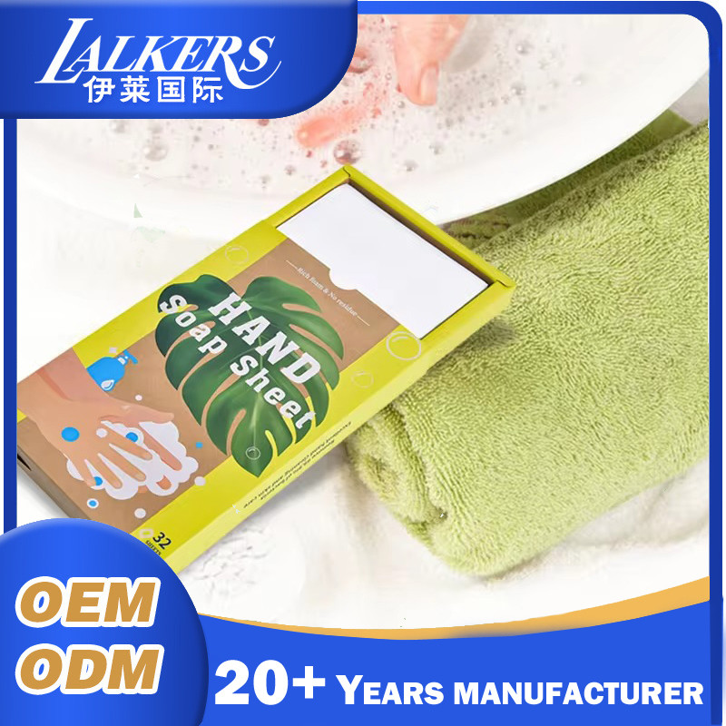 Convenient Portable Travel Hand Washing Soap Paper Skin Friendly Disposable