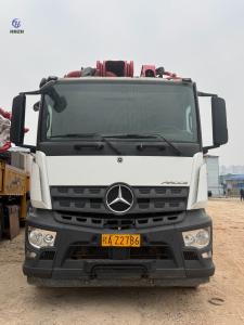 2nd Used SANY Concrete Pump Truck With Mercerdes Benz Boom Length 56m