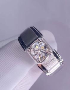 China Men's Diamond Ring White Diamond Ring Engagement Wedding Rings Lab Grown Diamond Rings wholesale