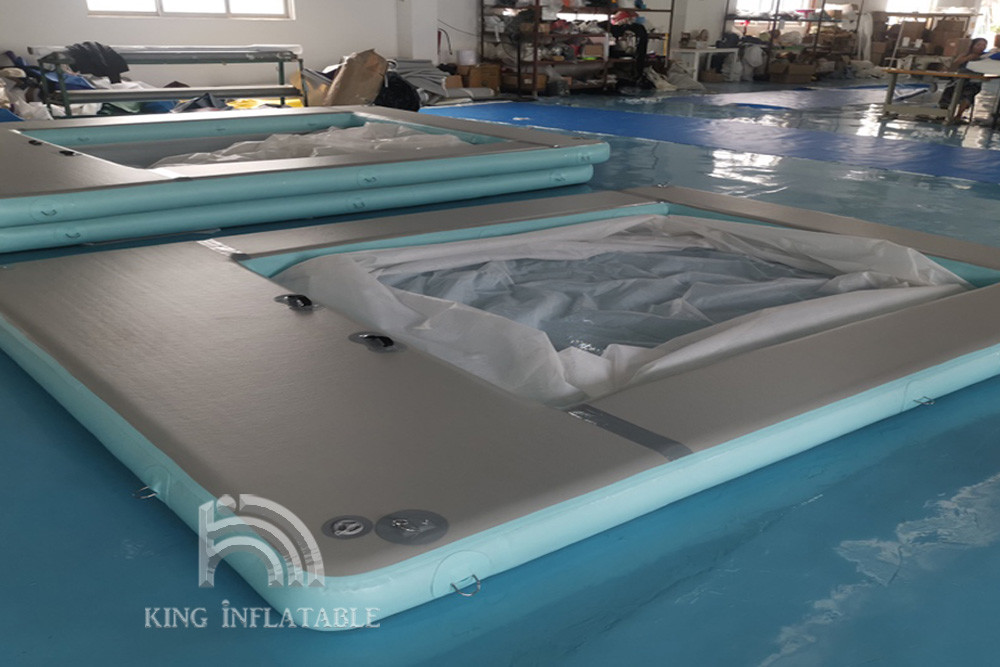 Inflatable Family Pool 16ft*13ft Water Sports Yacht Sea Lake Floating Swimming Pool Luxury