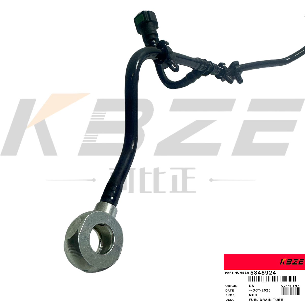 5348924 CUMMINS QSF3.8 DIESEL ENGINE FUEL DRAIN TUBE FOR XE135 CLG915E EXCAVATOR