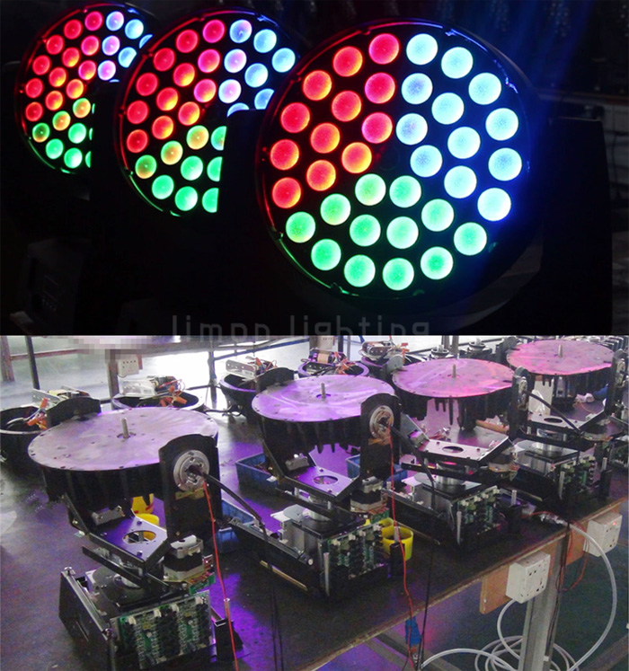 36x10w RGBW 4in1 Pizza Effect LED Wash Moving Head Zoom Stage Lighting