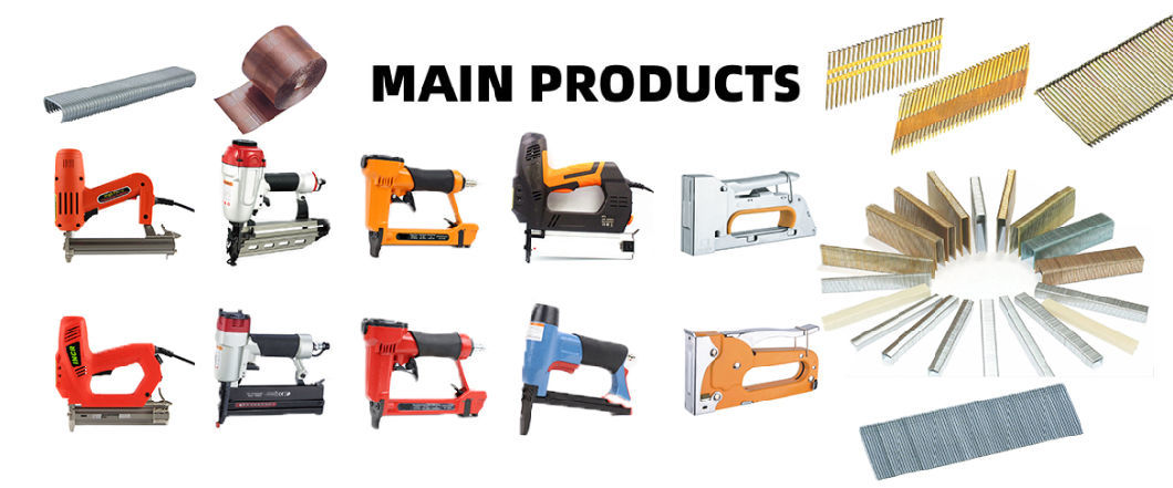 Durable 20gauge Fine Crown Air Pneumatic Staple Gun Air Stapler 1013j for Furniture Decoration