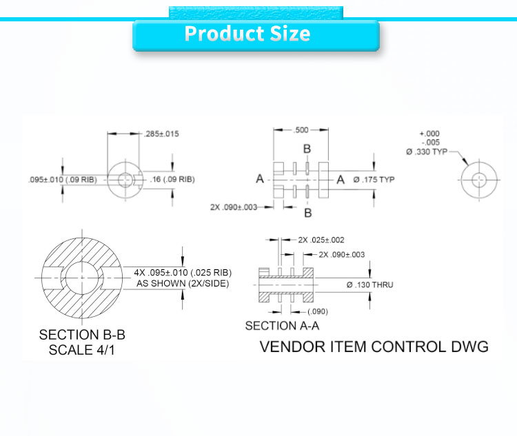 0.63mm Nominal Range UNIVO AC LVDT Displacement Sensor for High Temperature Applications