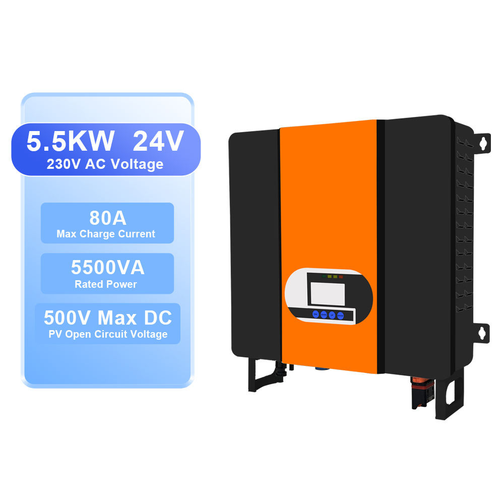 5.5Kva 48V MPPT Solar Charger Controller Wifi Hybrid Inverter