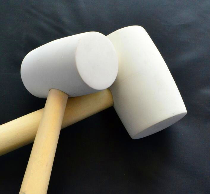 300g-1000g White Color Rubber Hammer (RHA-1) with wooden handle and good prices.