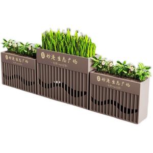 China Outdoor large rectangle hollow out metal steel planter box wholesale