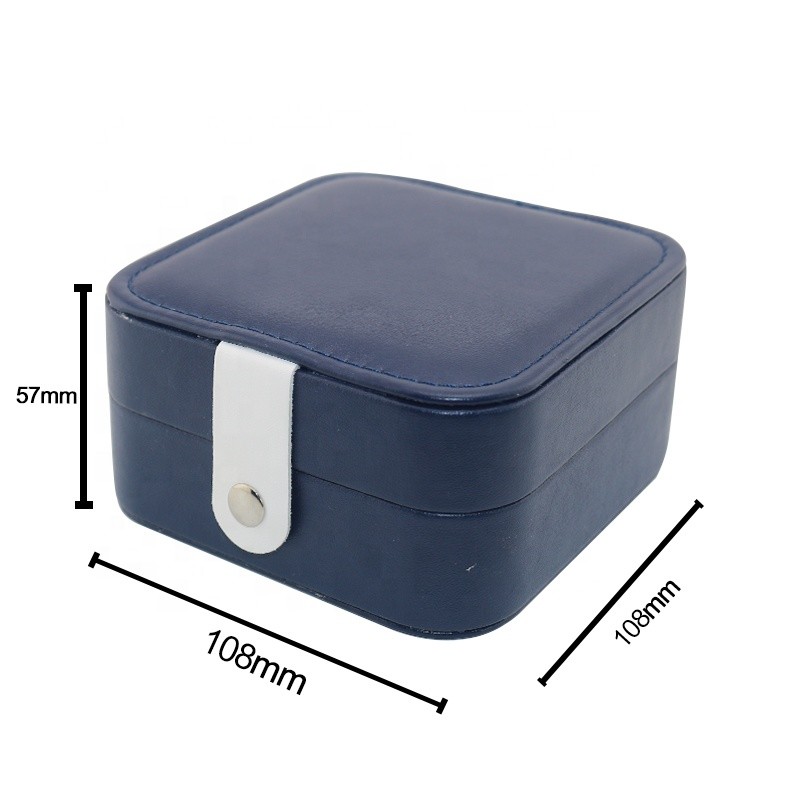 Custom Logo Women Girls Portable Organizer Earring Ring Jewelry Box
