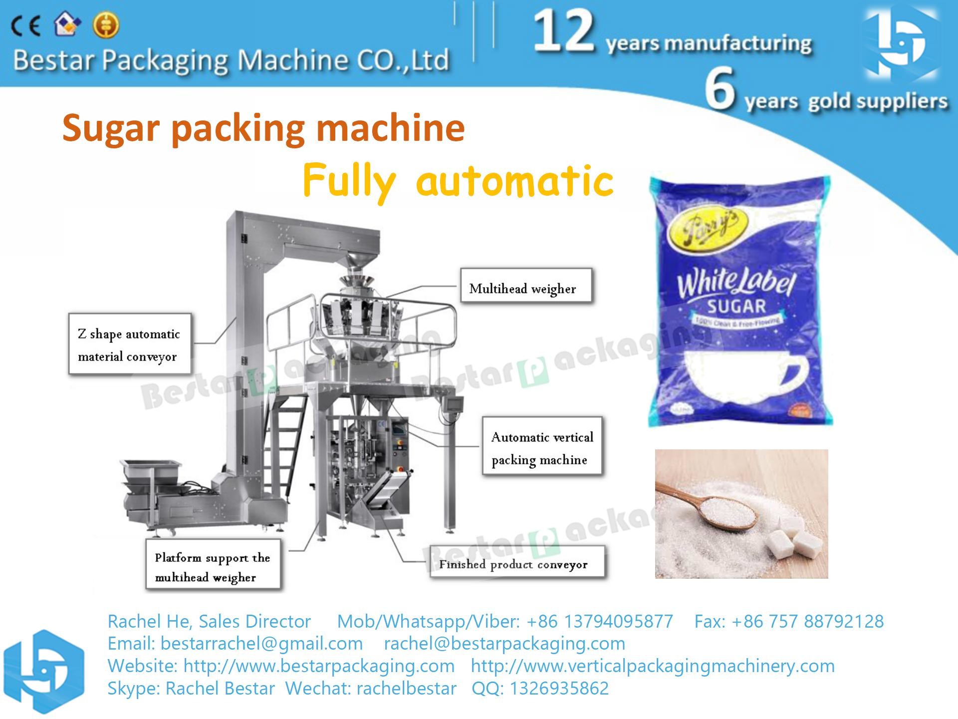 500g sugar pouch automatic weighing packaging machine
