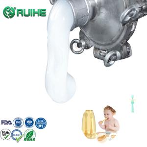 China LFGB Transparent Food Grade Liquid Silicone Rubber VOC 0.5% For Baby Finger Toothbrush wholesale