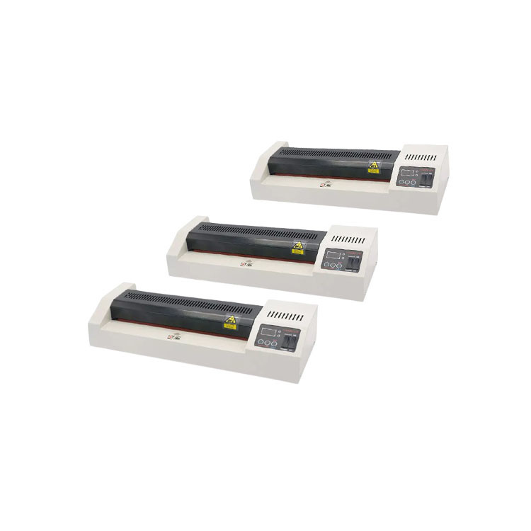 330mm Width Cold Hot Lamination Machine , 4 Rollers Roll Laminator With LED Display