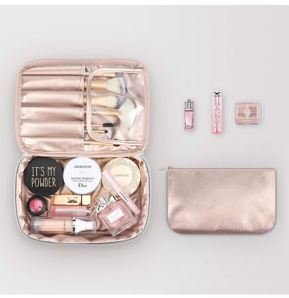 Multifunction Polyester Portable Toiletry Bag For Women