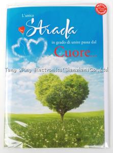 China Personalized Musical greeting card with sound , sound greeting card wholesale