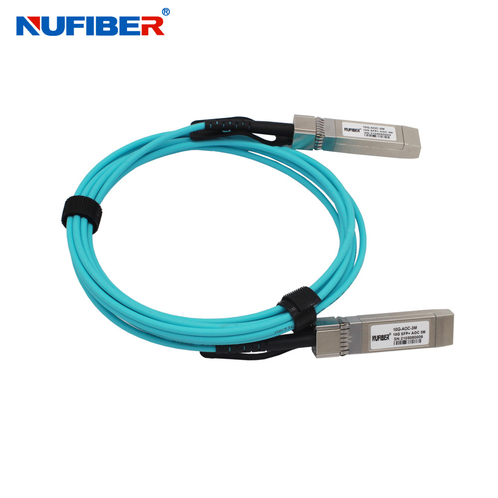 Active Optical Cable 10Gbps SFP+ to 10G SFP+ AOC OM3 Fiber Optical Cable for Data Center