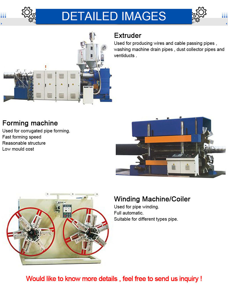 25kw LDPE Hdpe Pipe Extrusion Machine Double Screw Extruder Machine PVC PE Corrugated Pipe