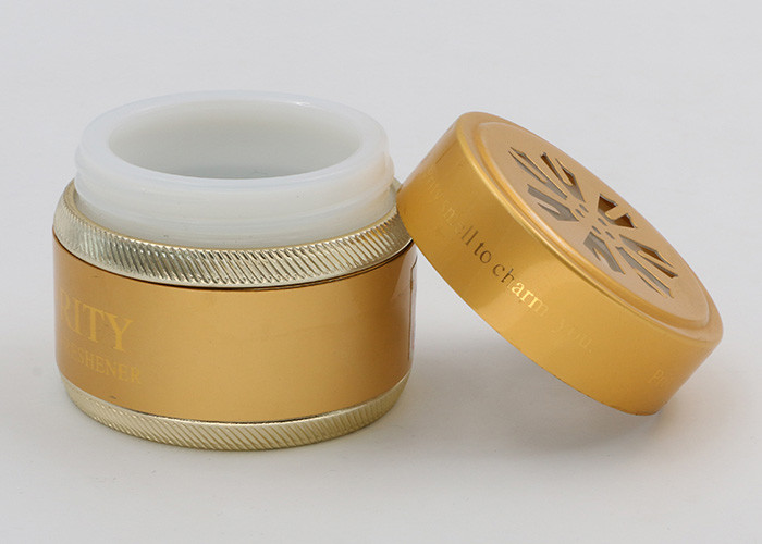 Gel Air Freshener Glass Cosmetic Jars And Lids Hollowed Out 50ml Eco Friendly