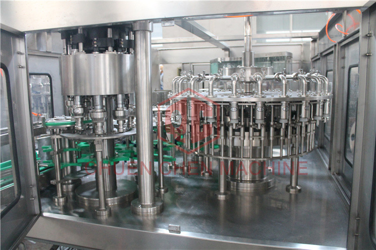 Mango Puree 38mm Bottle Neck Hot Juice Filling Machine For Plastic Bottle