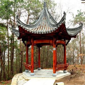 China Customized Waterproofing Composite Wood Garden Gazebo Outdoor 2.6m wholesale