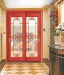 Customized Sliding Open Door Solid Wood Glass Sliding Door Classic Interior