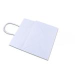Handle Kraft Paper Handbag Durable Pantone Take Away Food Bag