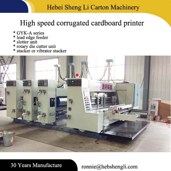 38KW Corrugated Sheet Printing Machine , Auto Corrugated Board Machine