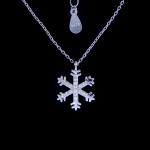 Personalized Cubic Zirconia Wedding Necklace Pure 925 For Wedding Bride