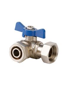 China Multifunctional Angle Brass Ball Valve G BSP Thread Heat Resistant wholesale