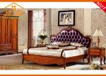 Indian antique wooden leather luxury royal oak bedroom furniture designs royal