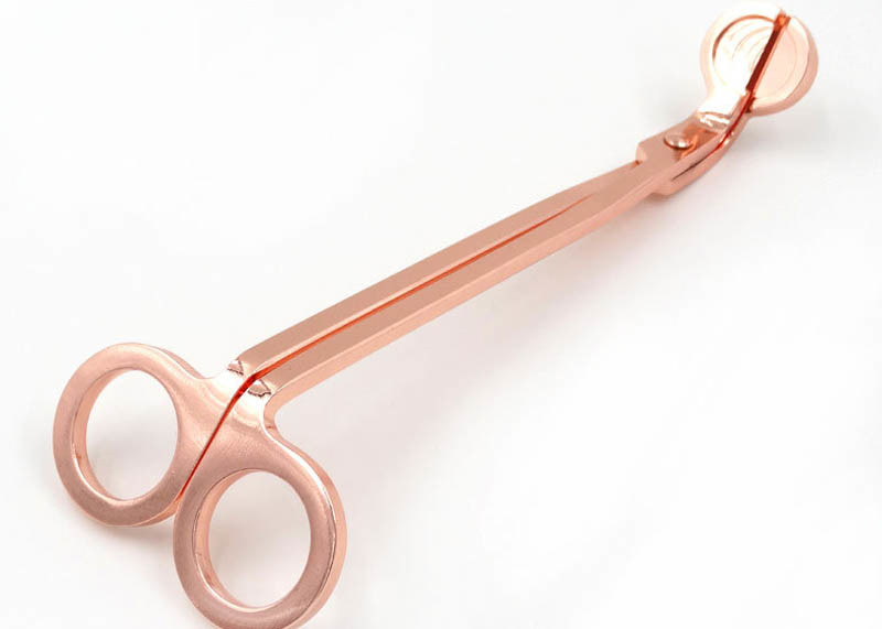 Rose Gold Round Head Candle Wick Scissors Candle Extinguisher First Class