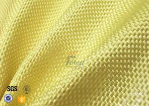 China 1500D 305gsm Yellow Kevlar Aramid Fabric For Bulletproof Vest TDS Approval wholesale