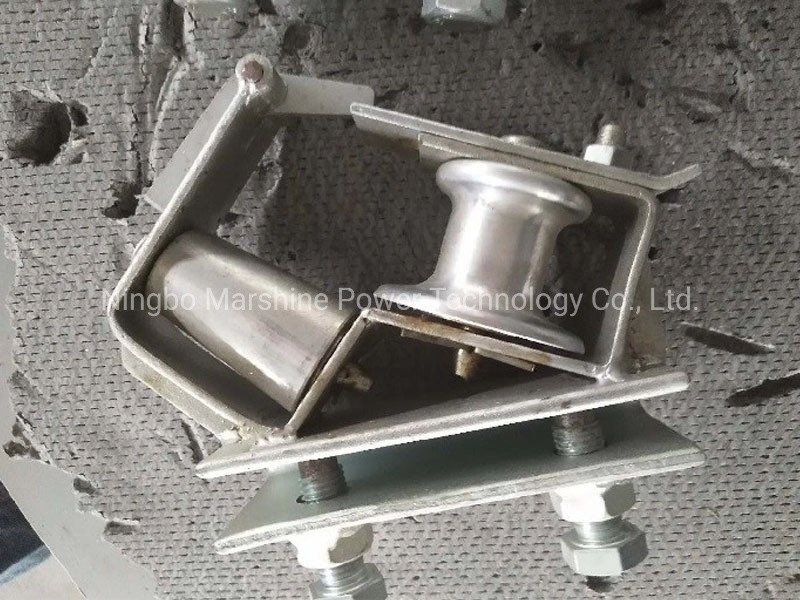 5kn Rated Load Aluminum Alloy Roller Sheave Pulley Block for Angled Crossarm Mounting