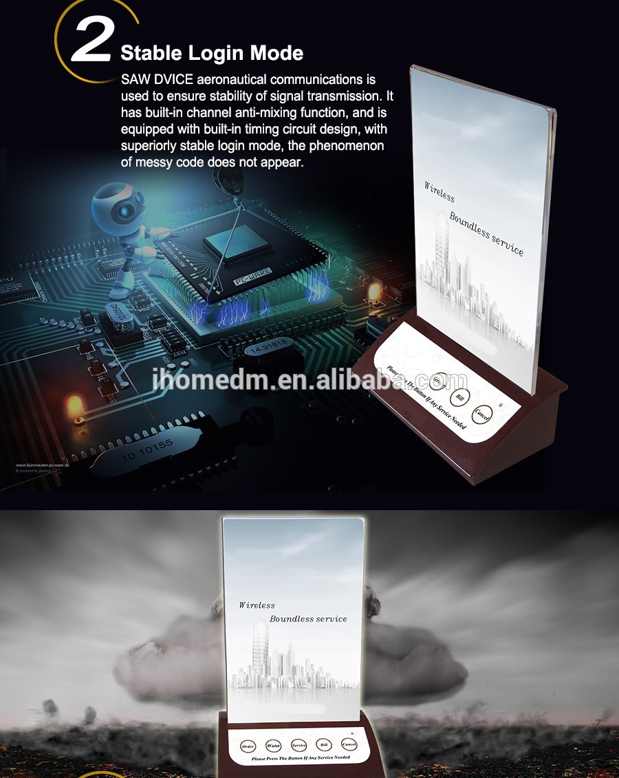 Wireless hotel pager Hcm 403 restaurant calling system