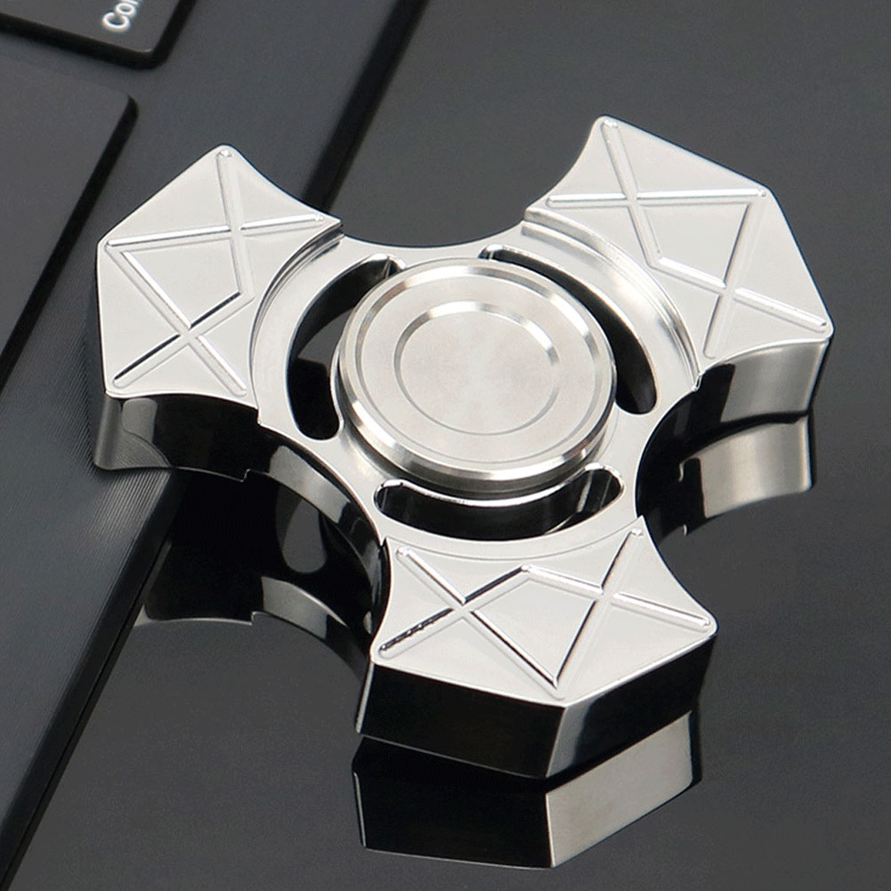 Metal Sensory Fidget Spinner Toy Tomahawk Resistance for Anxiety and Stress Relief
