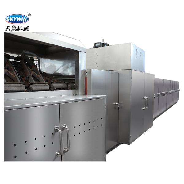 Full Automatic 27Plates 33Plates Waffle Production Line High Efficiency