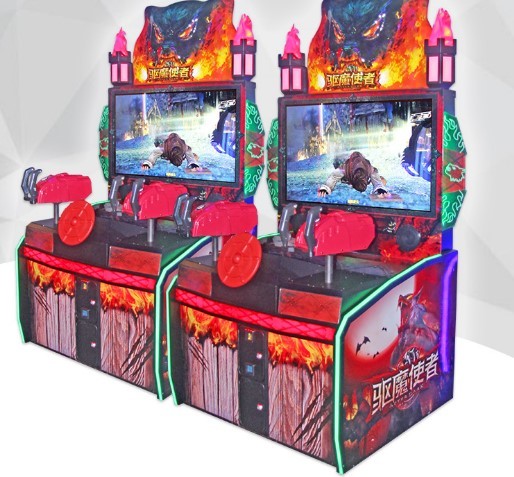 Hd Screen Shooting Arcade Machine Coin Operated 110V / 220V Voltage 1 Year Warranty