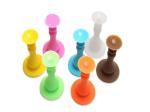 Unmounted Silence Glass Door Stopper , 3M Back Adhesive Colorful Glass Door