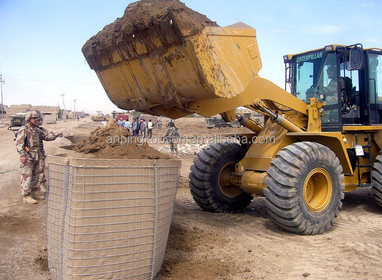 2x1x1m Welded Gabion Retaining Wall Heavy Duty Direct PVC Coated Wire Gauge 3.0mm-8.0mm
