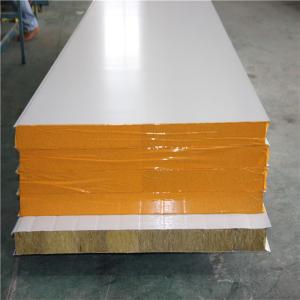 China sandwich panel homes 50mm rock wool sandwich board with fireproof wholesale